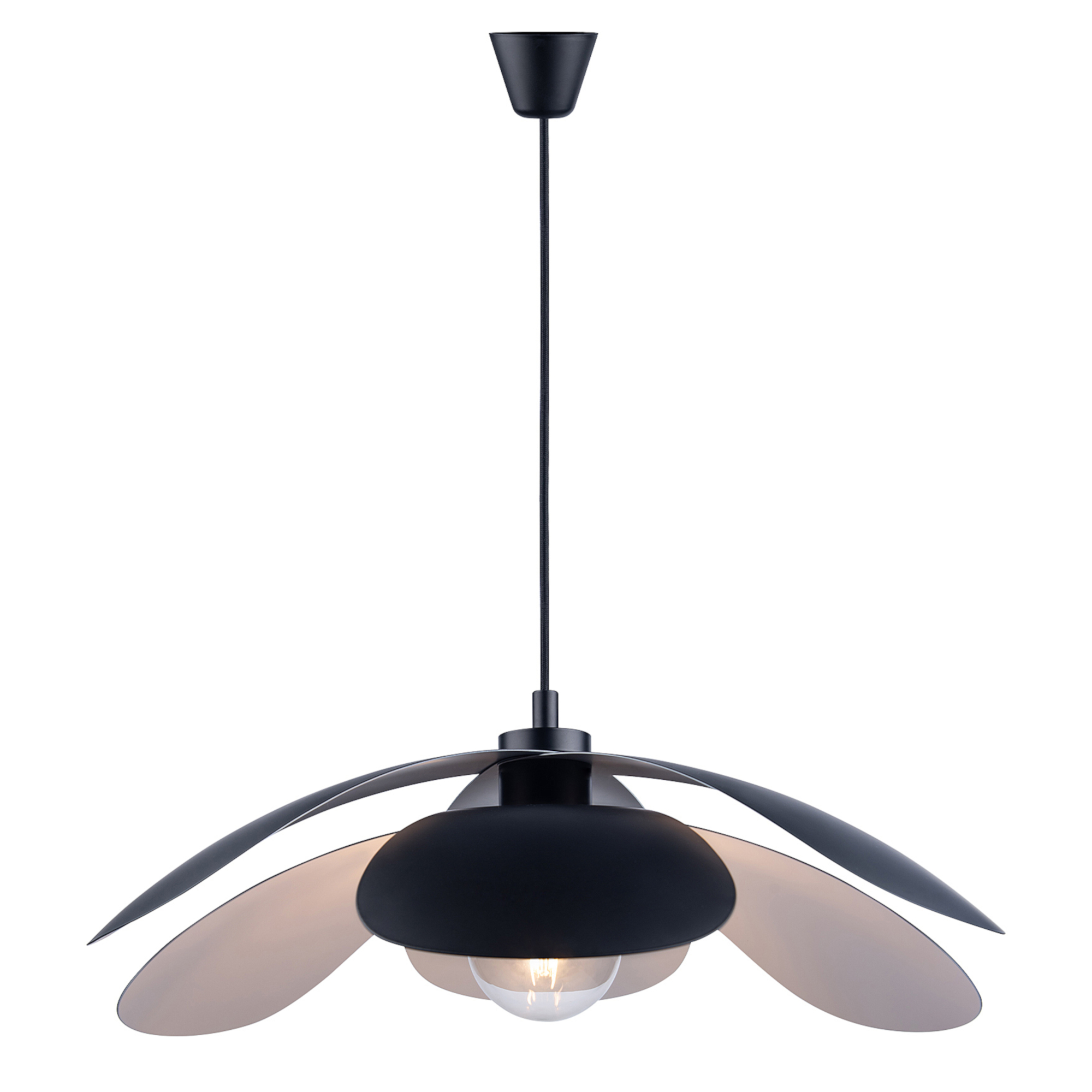 Maple Black Petal Pendant Light