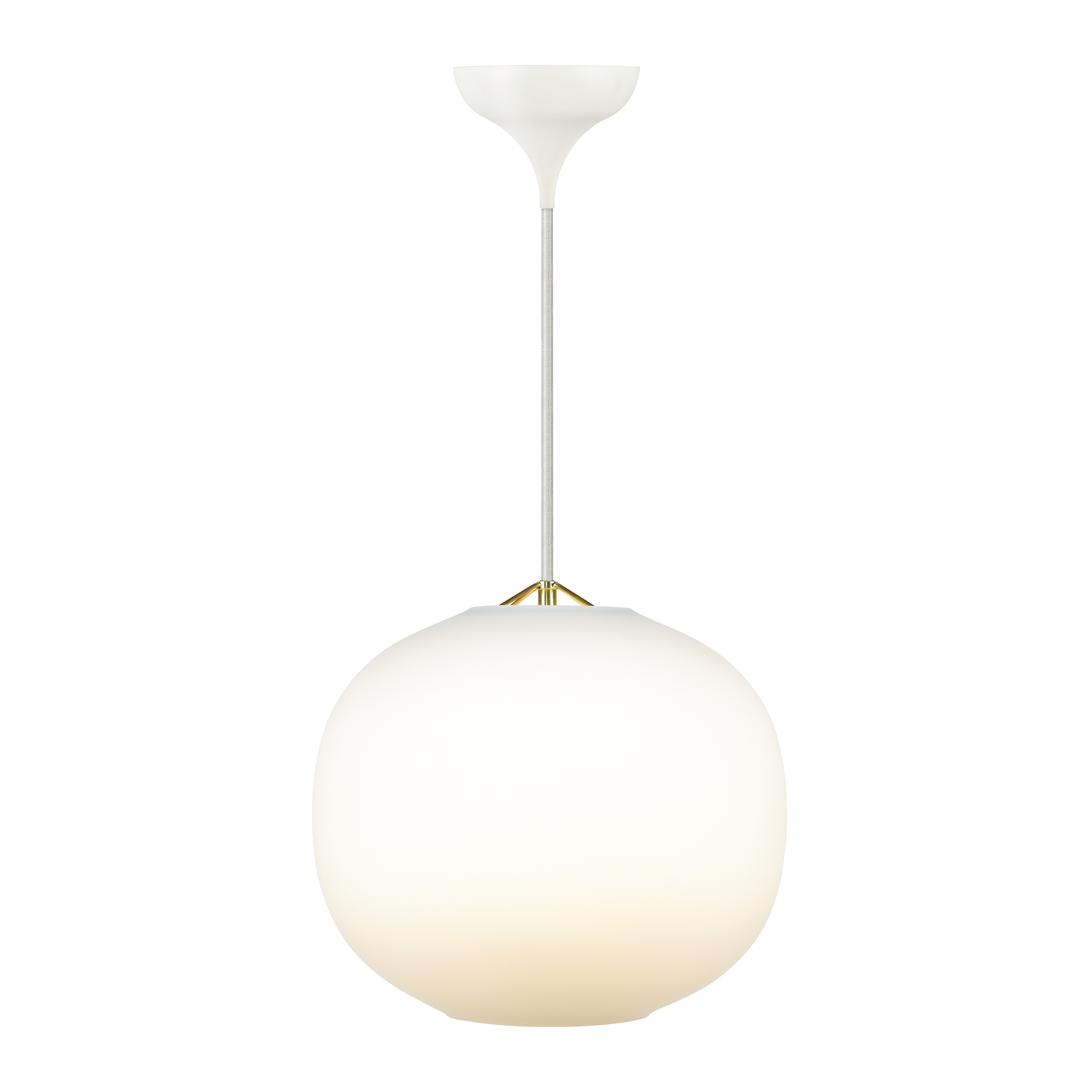 Navone White Glass Pendant Light