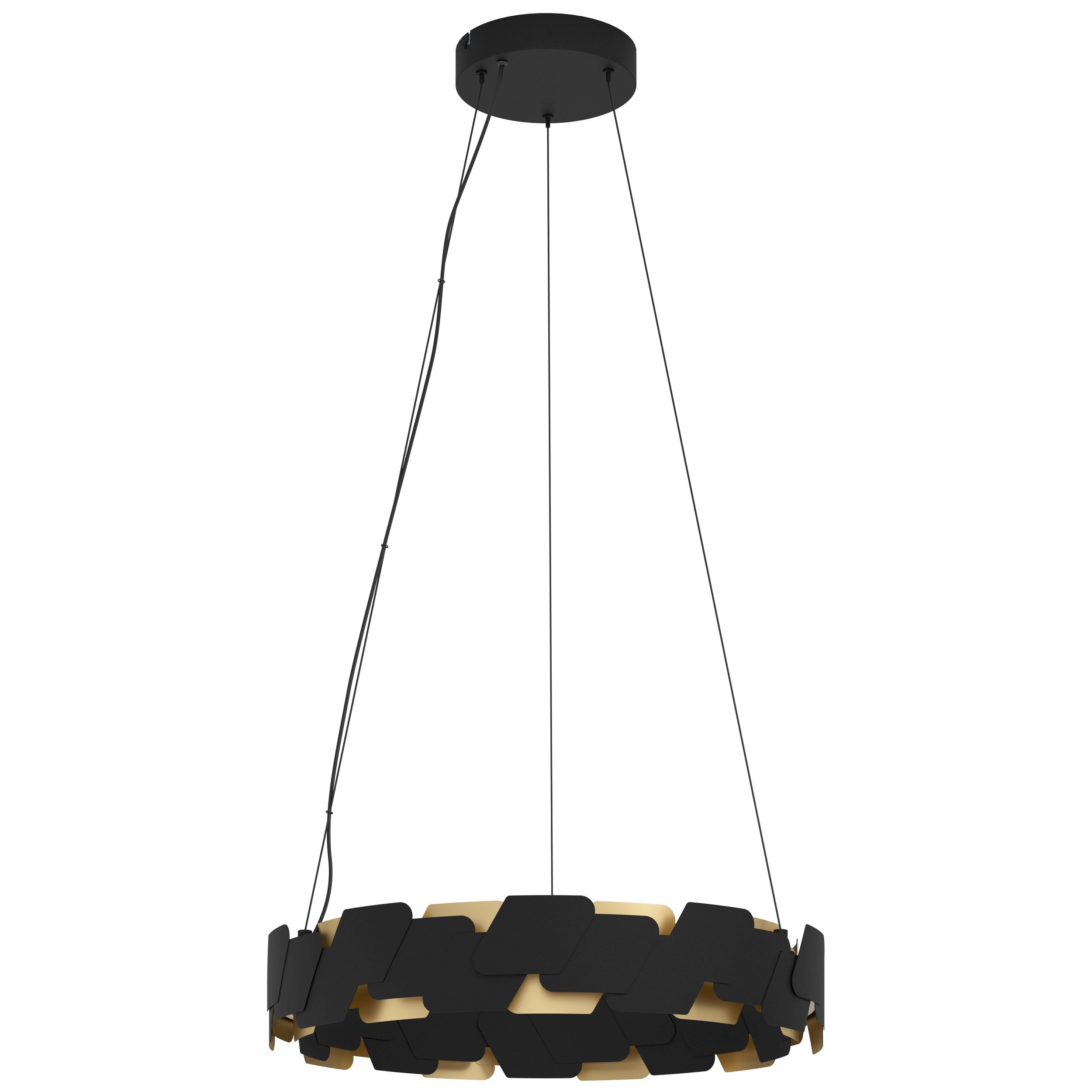 Altagracia Black Gold Ring LED Pendant