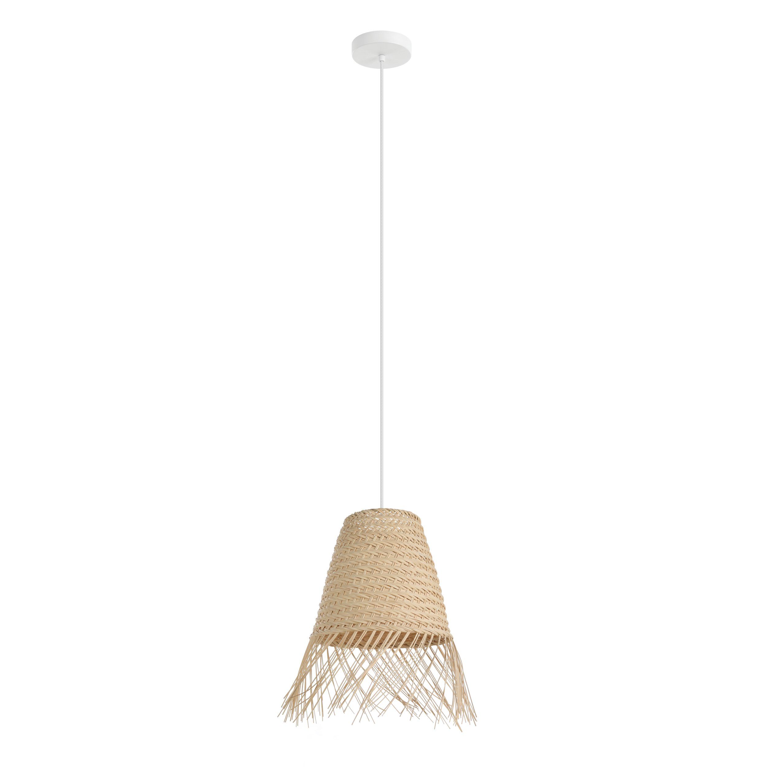 Aycliffe Natural Woven Wood Pendant