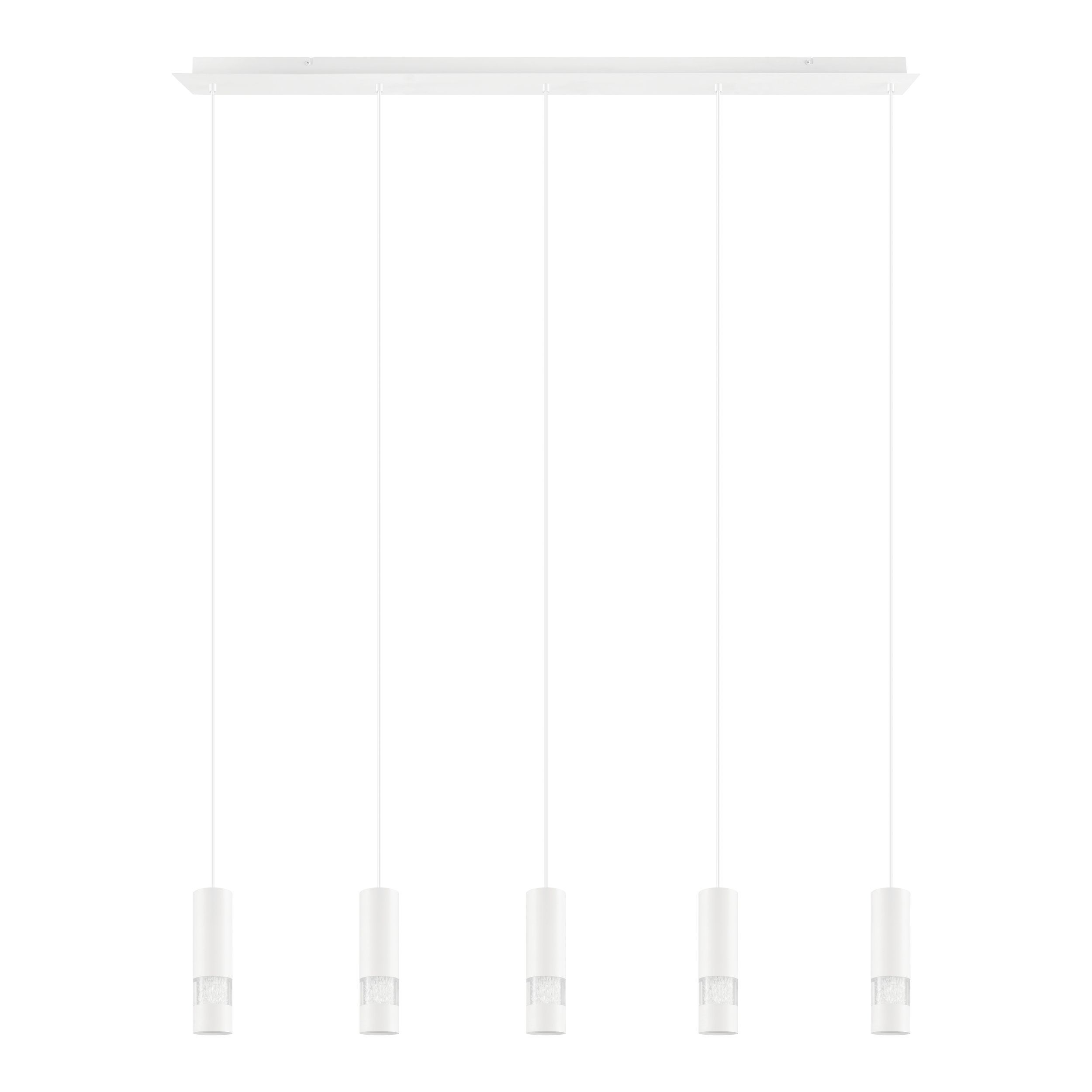 Bernabeta White Linear LED Pendant Pentalight