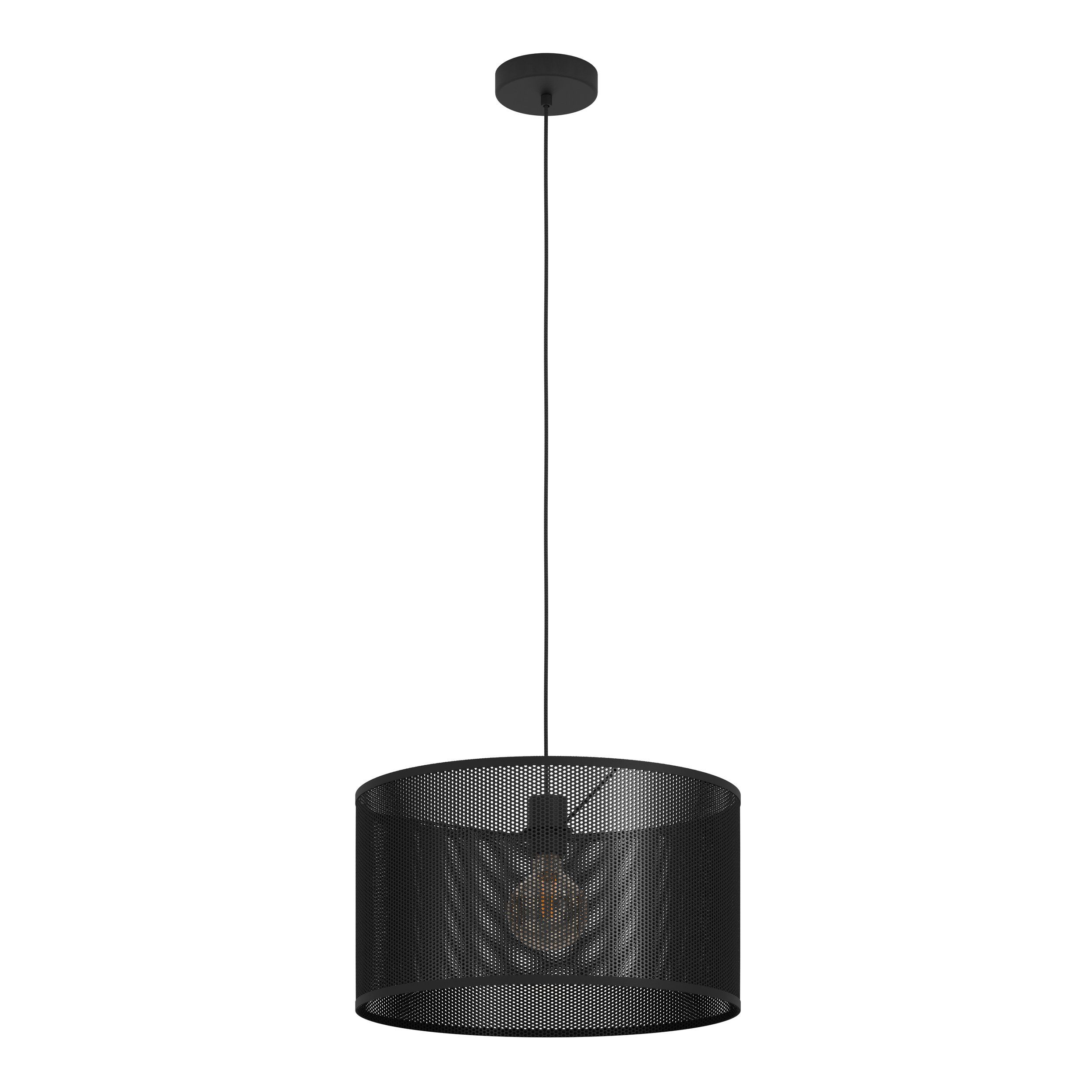 Manby Black Steel Mesh Pendant Light