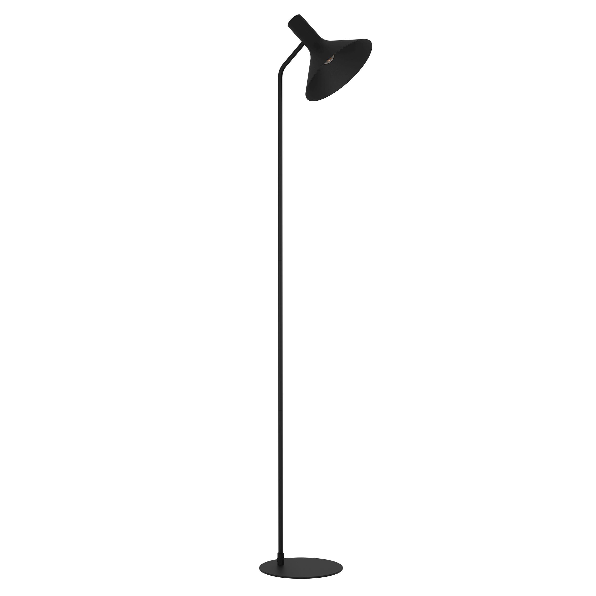 Morescana Steel Black Cone Floor Lamp