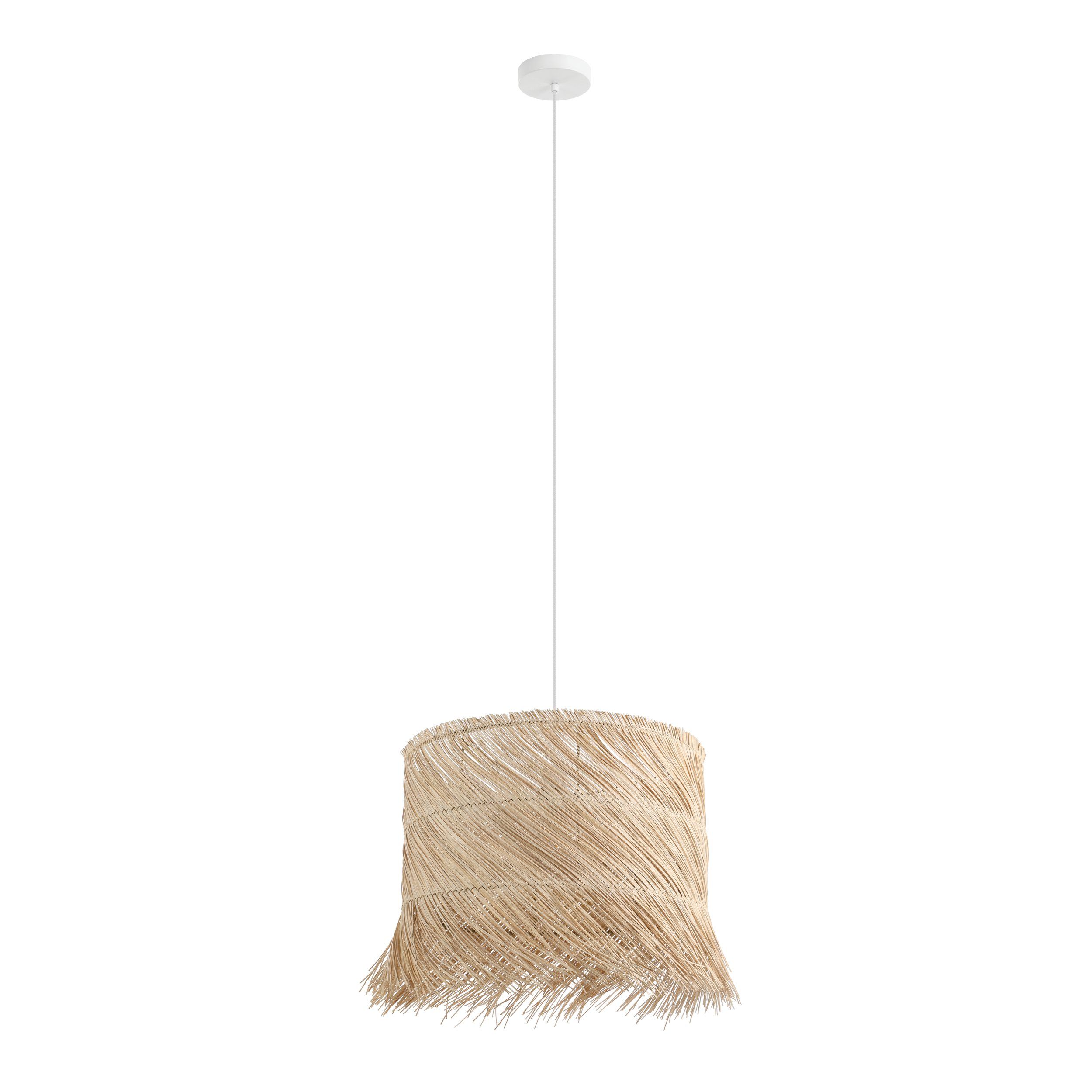 Paisano Natural Rattan Drum Pendant