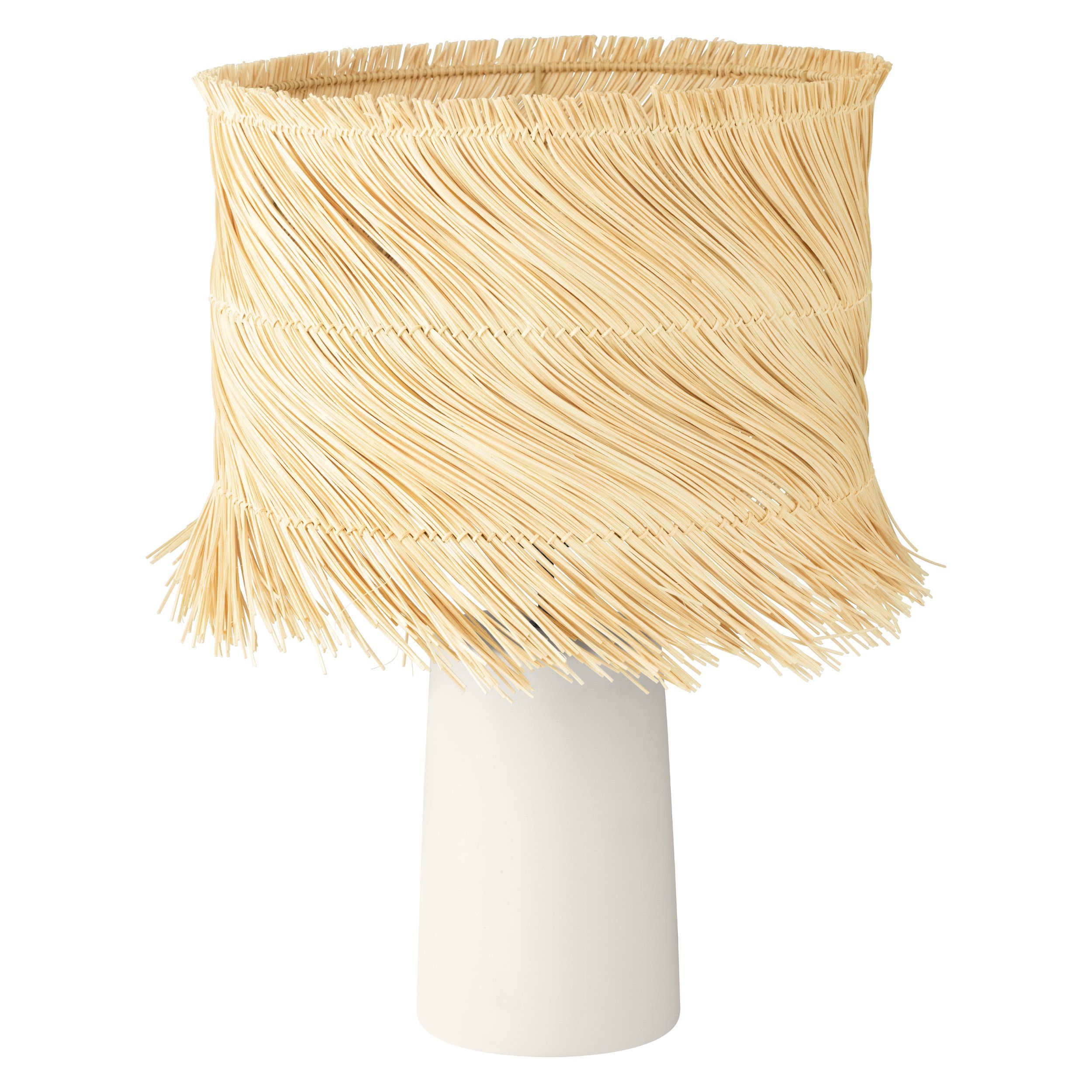 Paisano Natural Rattan Drum Table Lamp