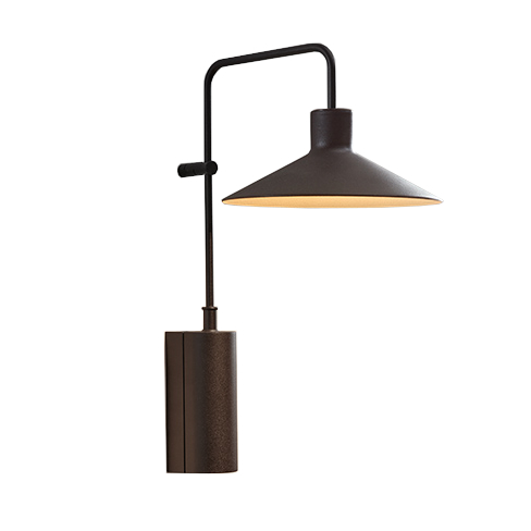 Platet A/01 Black Cone Reading Wall Light