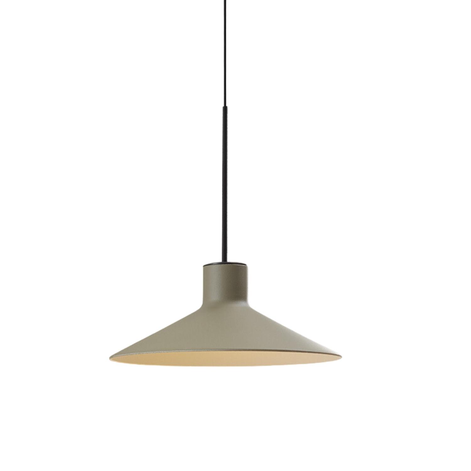 Platet Olive Grey Cone Pendant