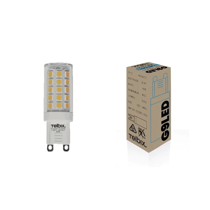 3W Non-Dimmable Clear Cool White G9 LED Bulb