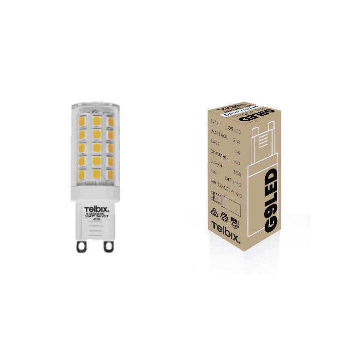 3W Non-Dimmable Clear Natural White G9 LED Bulb