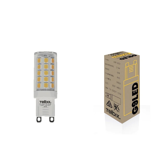 3W Non-Dimmable Clear Warm White G9 LED Bulb
