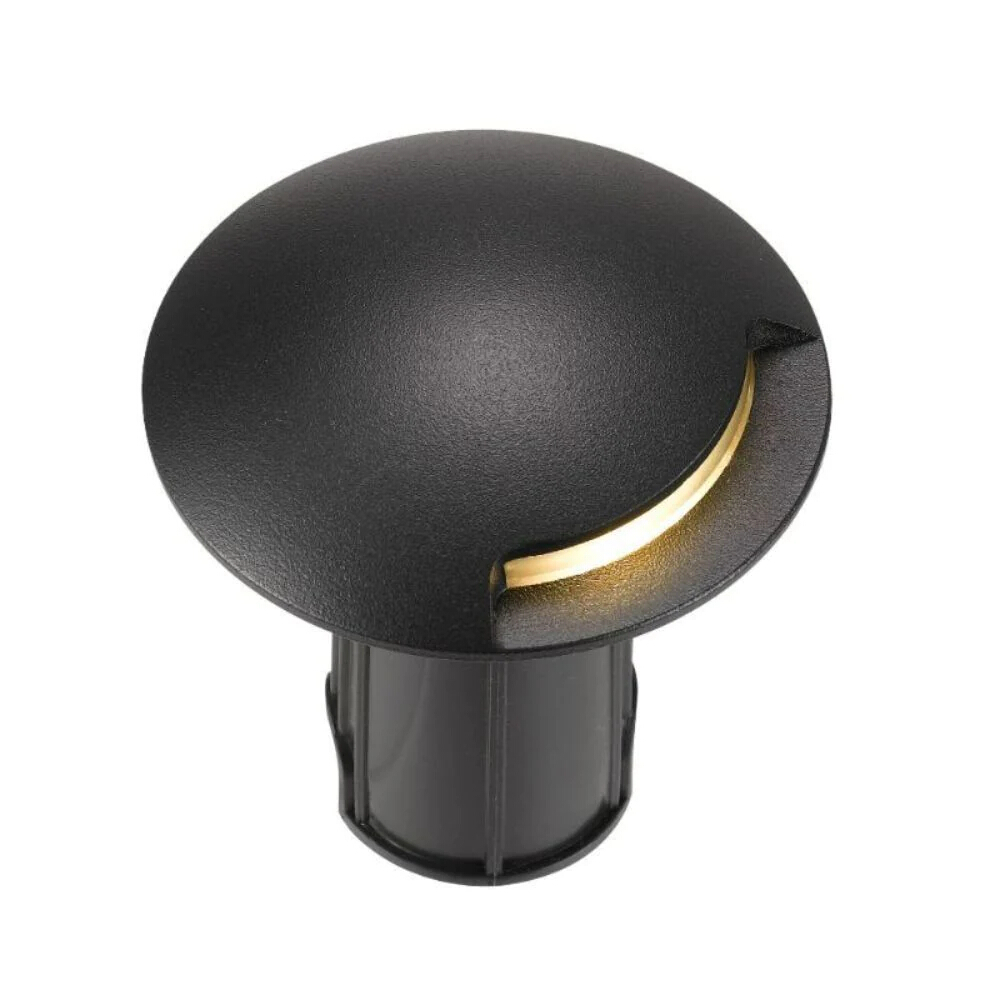 Lucio 3W Black One-Way Inground Light