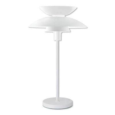 Allegra White Three-Tier Shaded Table Lamp