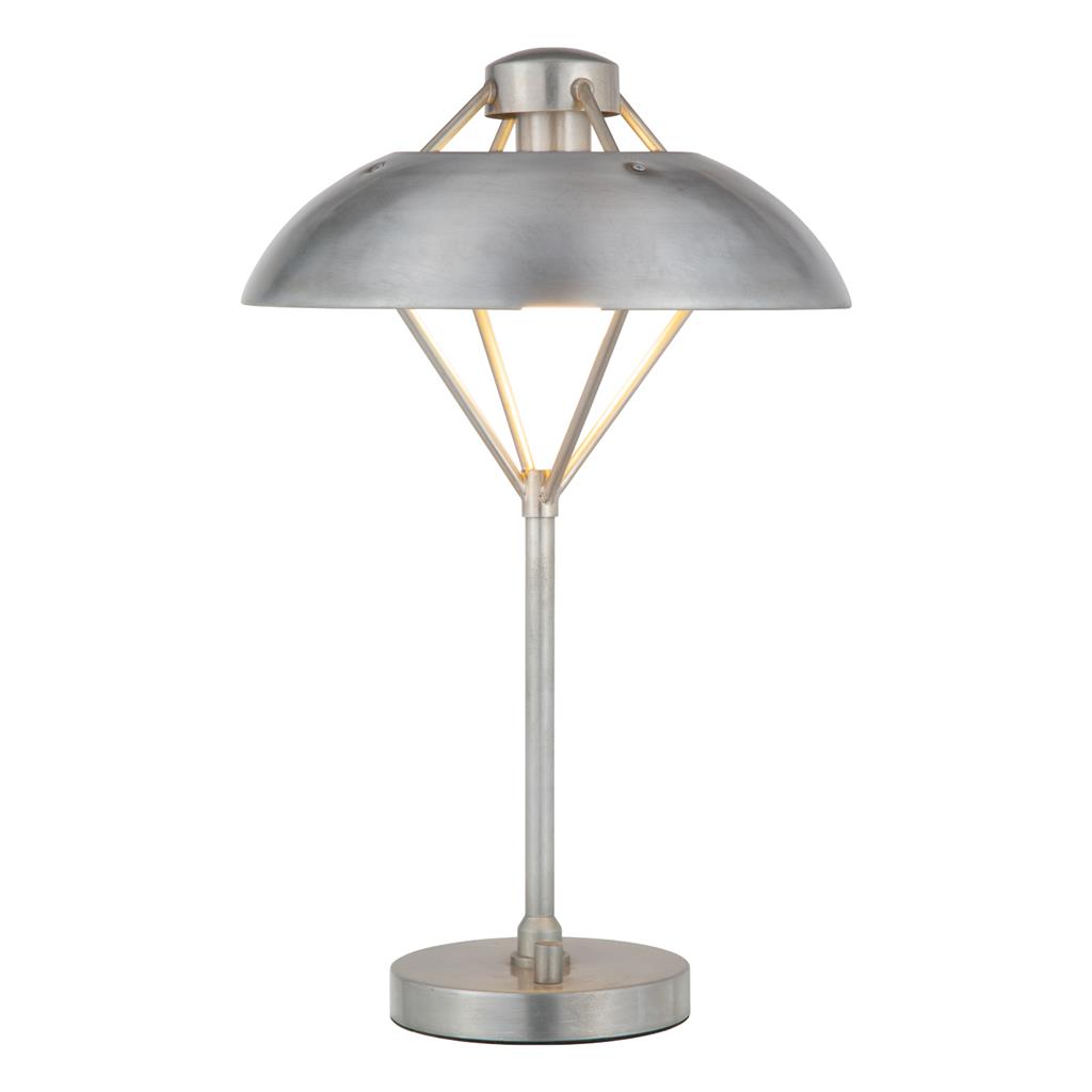 Forge Antique Silver Metal Table Lamp