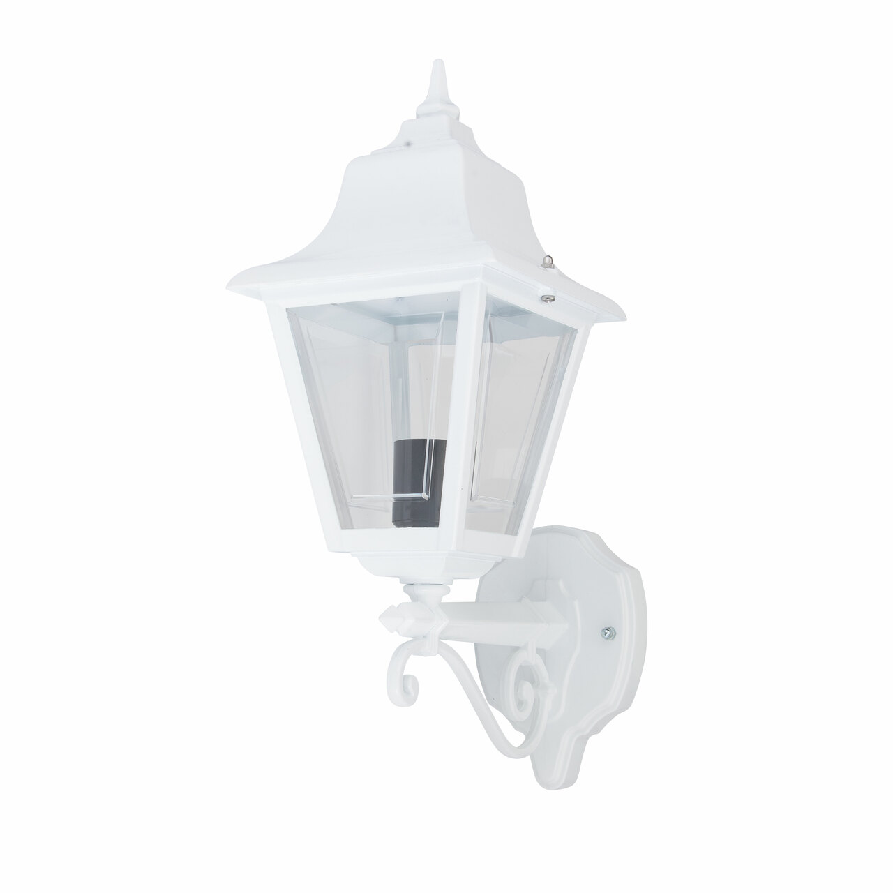 Paris Straight Arm White Up Wall Light