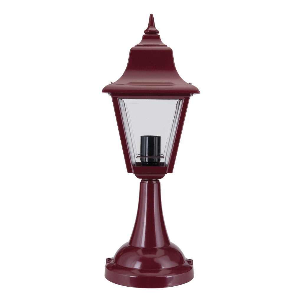 Paris Burgundy Lantern Pillar Light