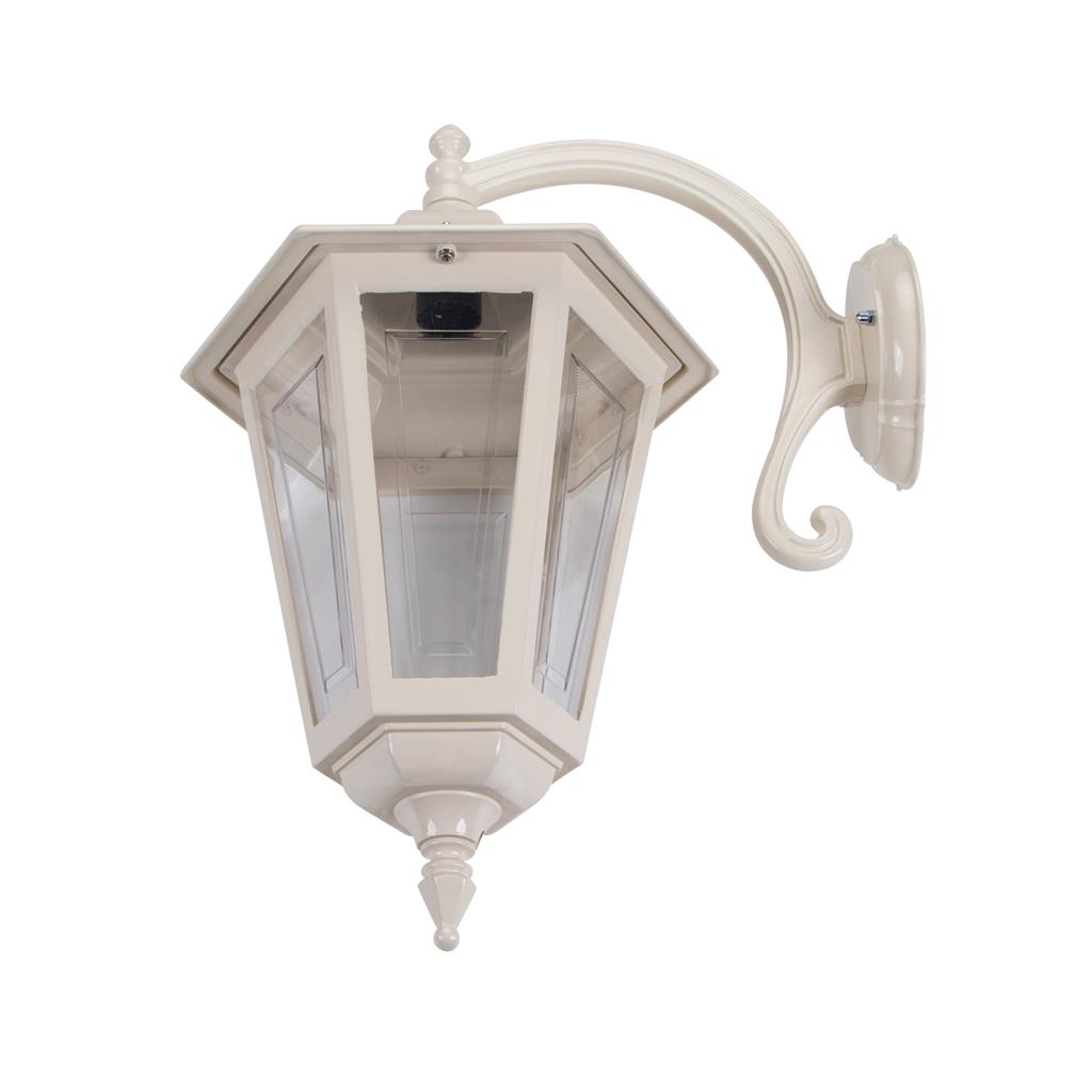 Turin Curved Arm Beige Down Wall Light