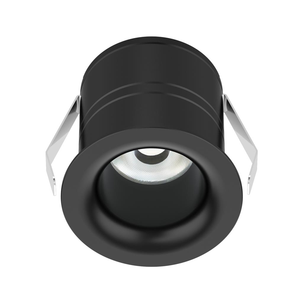 Pico 7W Tri Colour Dali Black Recessed LED Downlight