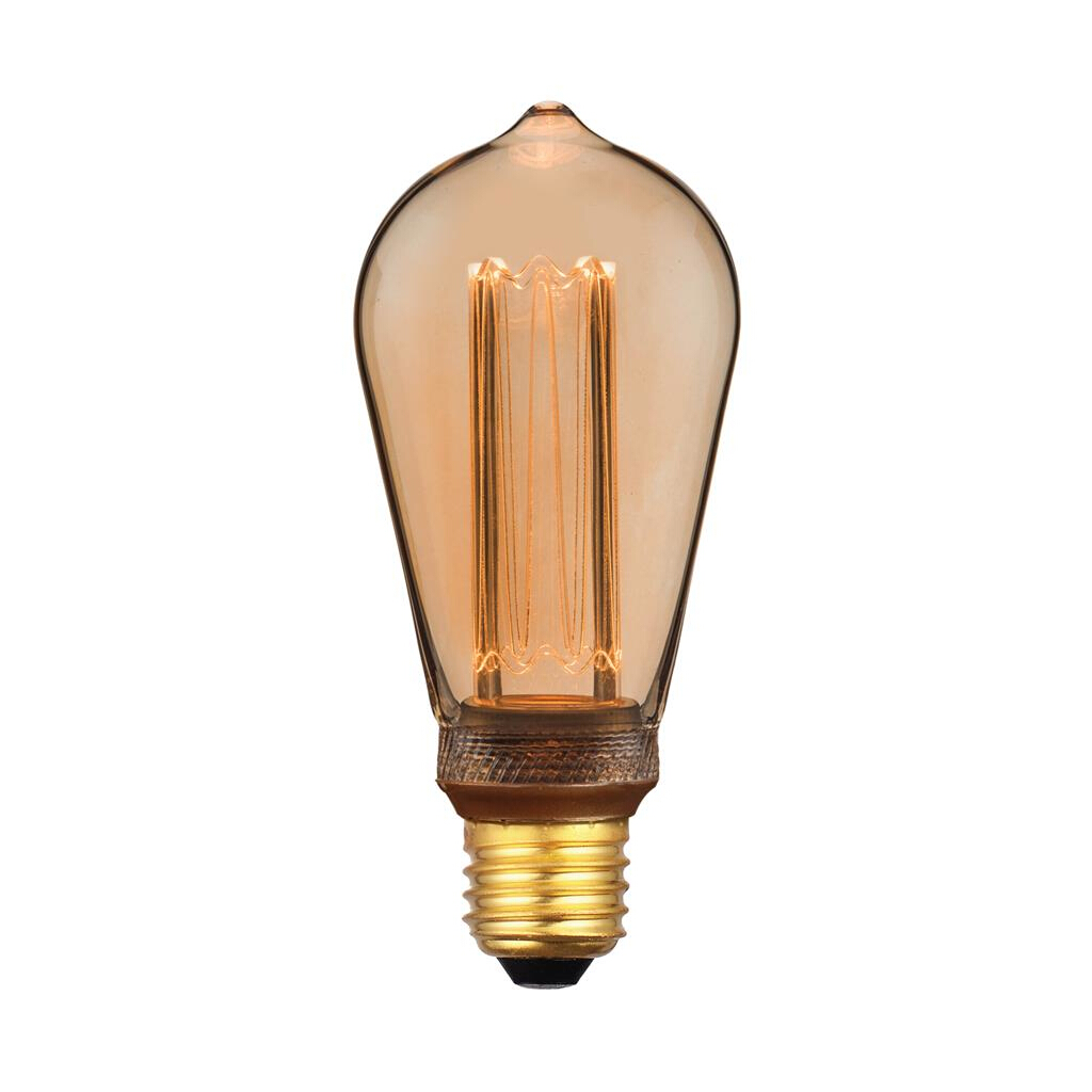 3.5W Straight Tapered Retro Warm White E27 ST64 LED Bulb