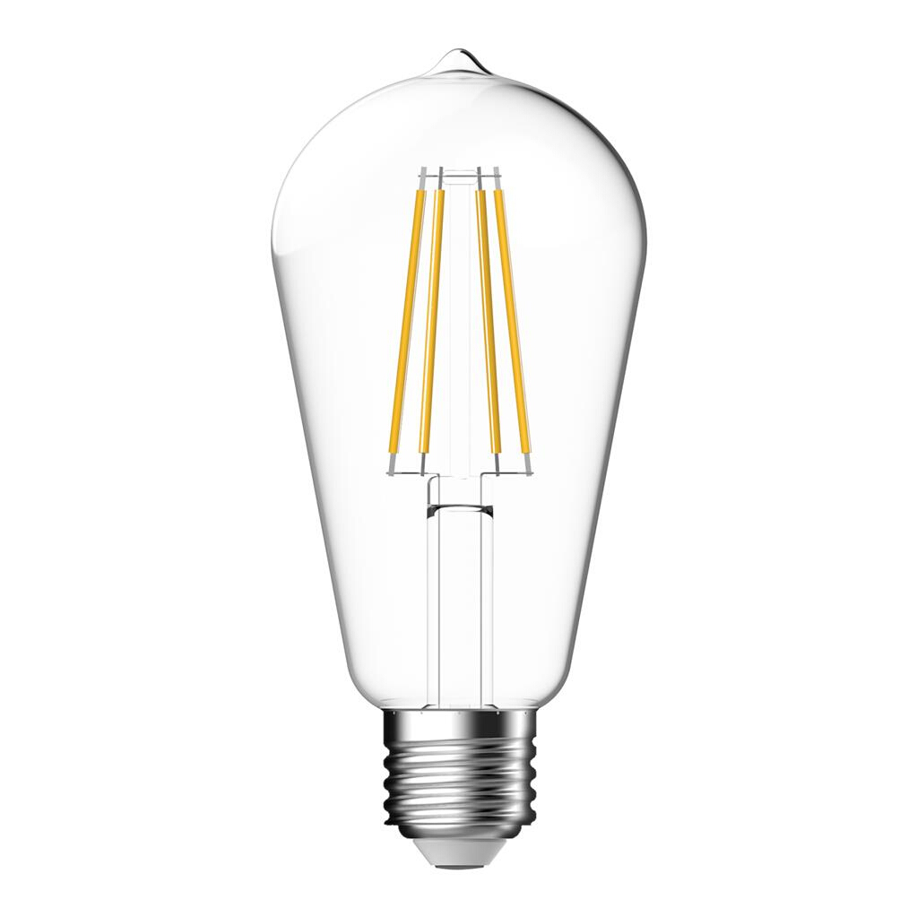 7.5W Straight Tapered Clear Daylight E27 ST64 LED Bulb