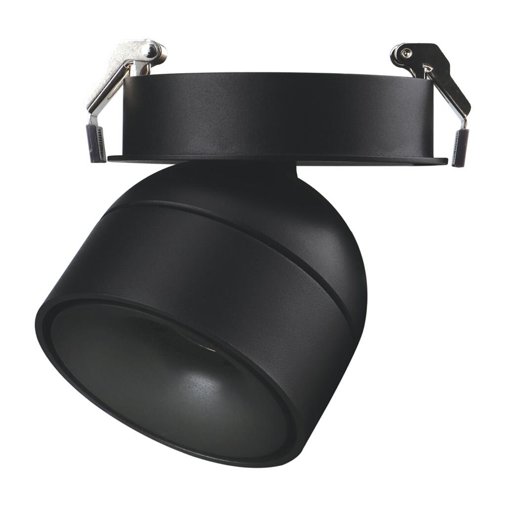 Moon Black Modern Recessed Tube Ceiling Light