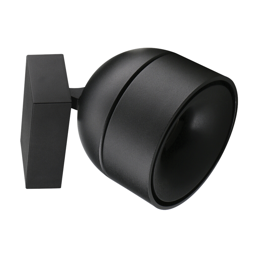 Moon Black Modern Tube Wall Light