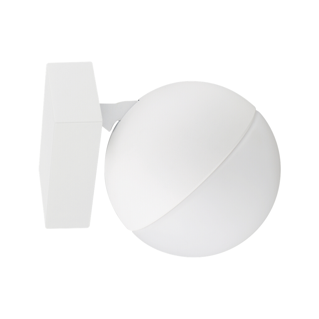 Moon White Modern Opal Wall Light