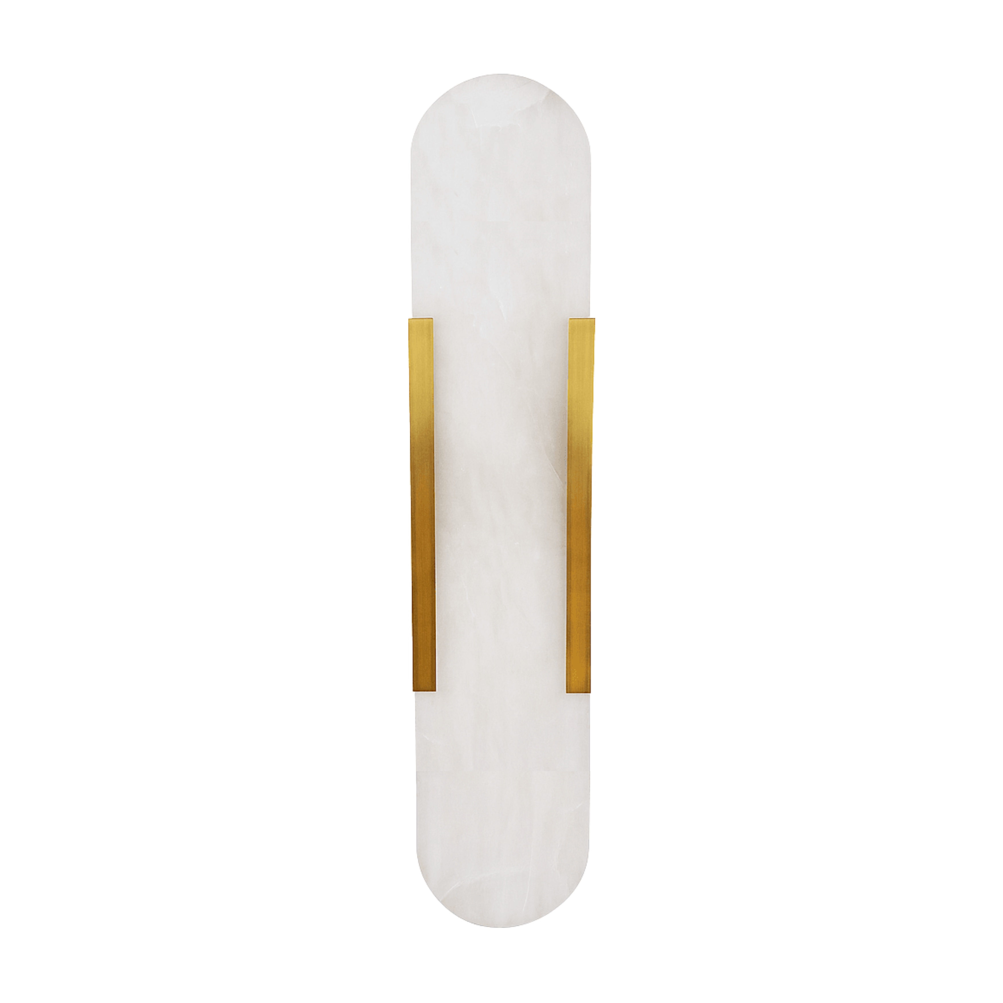 Eden Oval Marble Brass Wall Lamp