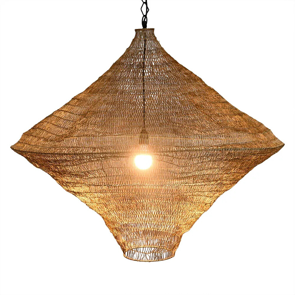 Monde Brass Diamond Pendant Light