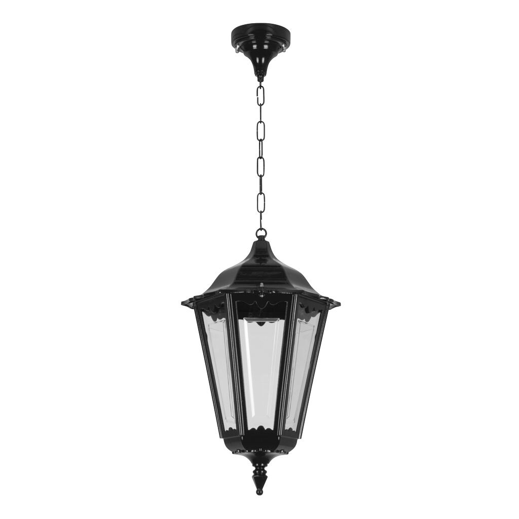 Chester Black Chain Lantern Pendant