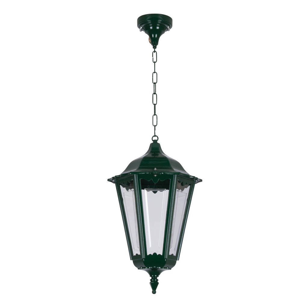 Chester Green Chain Lantern Pendant