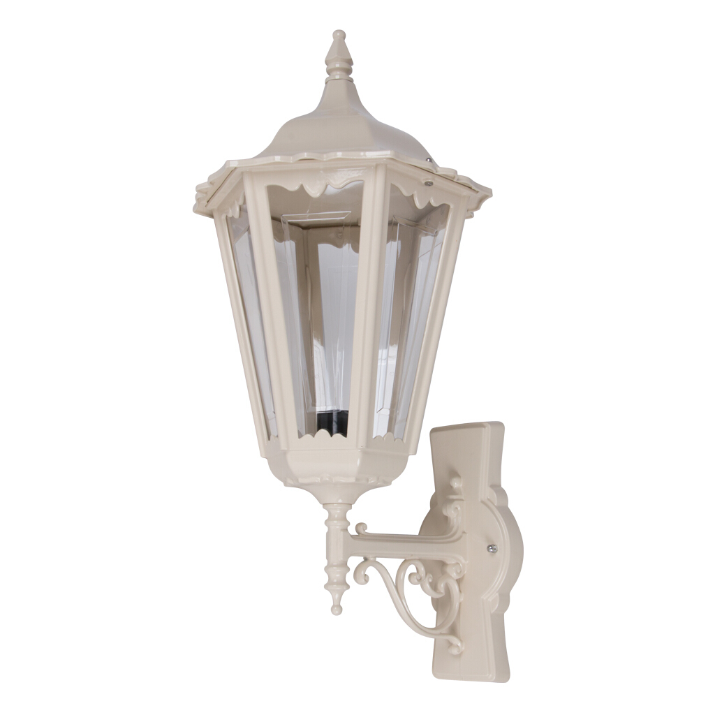 Chester Straight Arm Beige Upward Wall Light