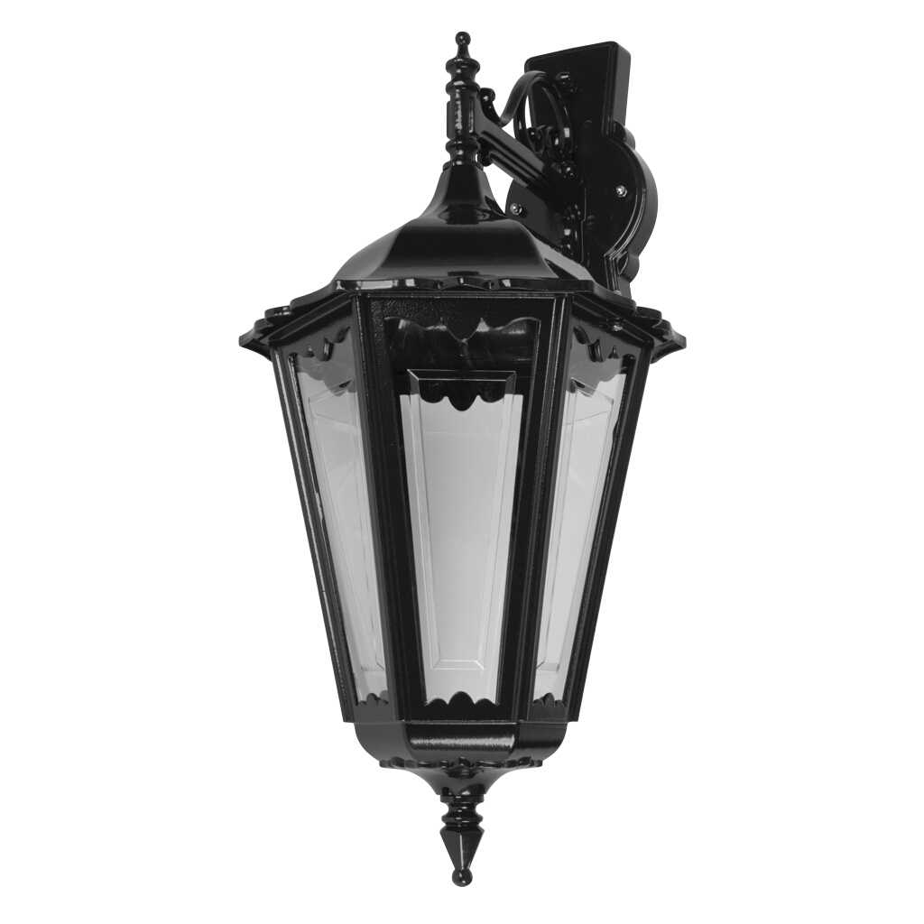 Chester Straight Arm Black Downward Wall Light