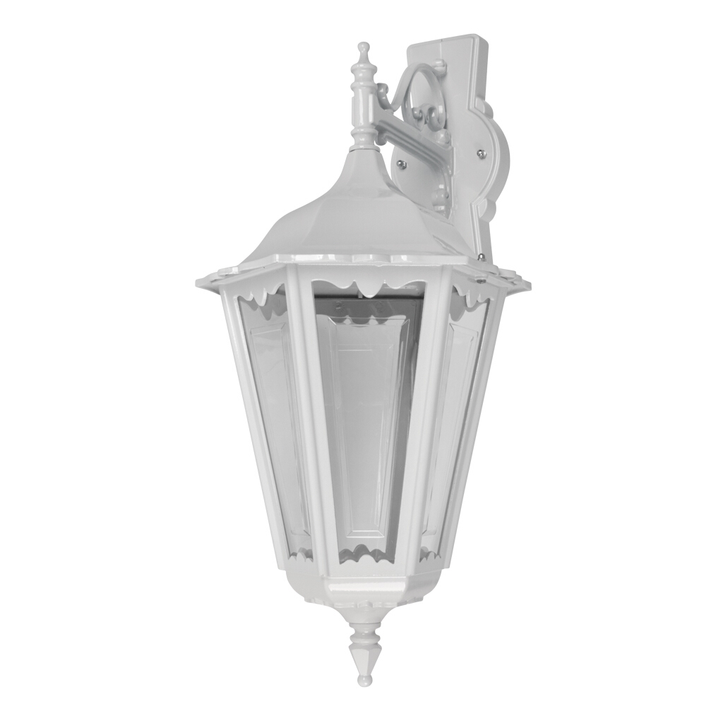 Chester Straight Arm White Downward Wall Light