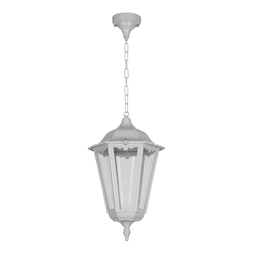Chester White Chain Lantern Pendant