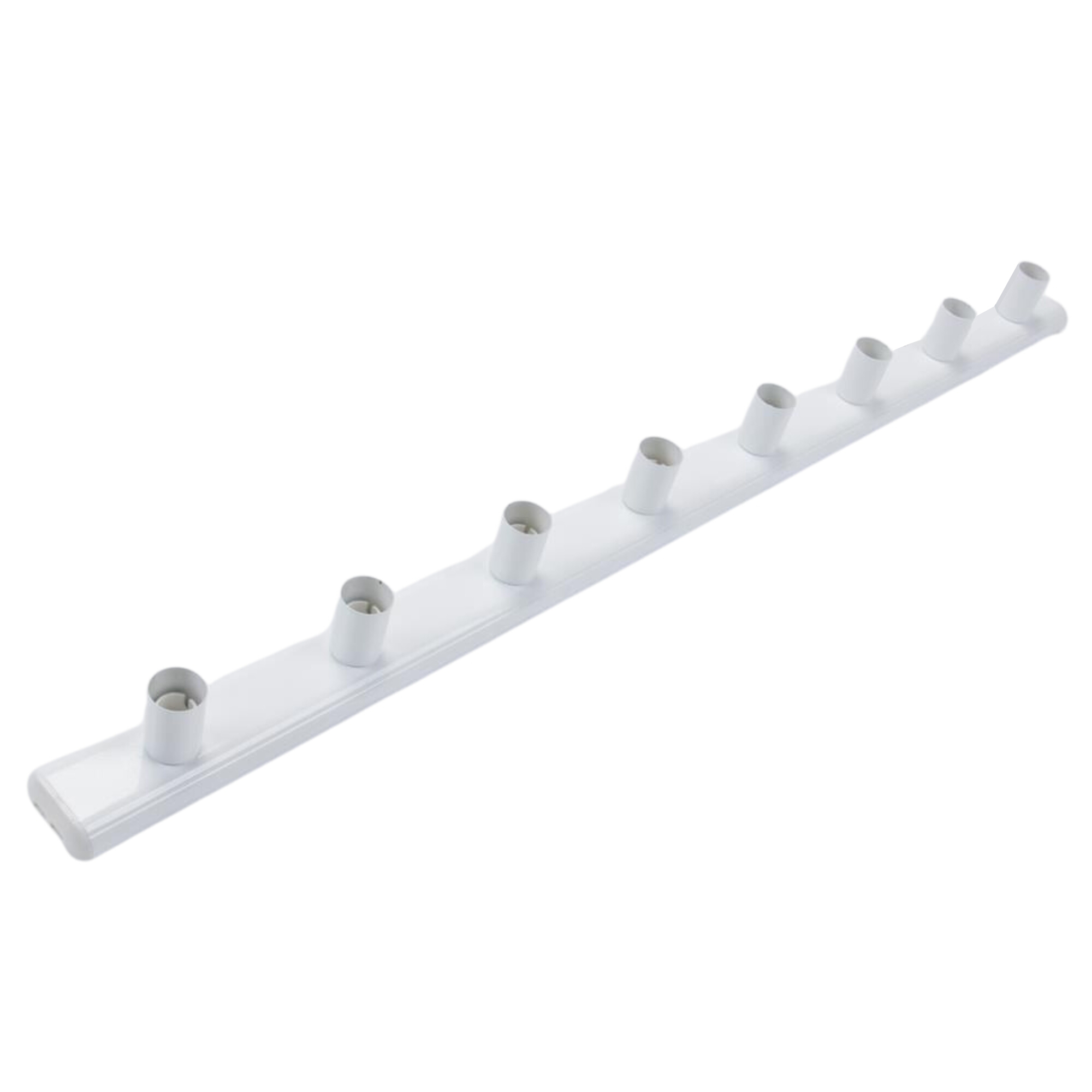 Hollywood White Long Vanity Wall Light