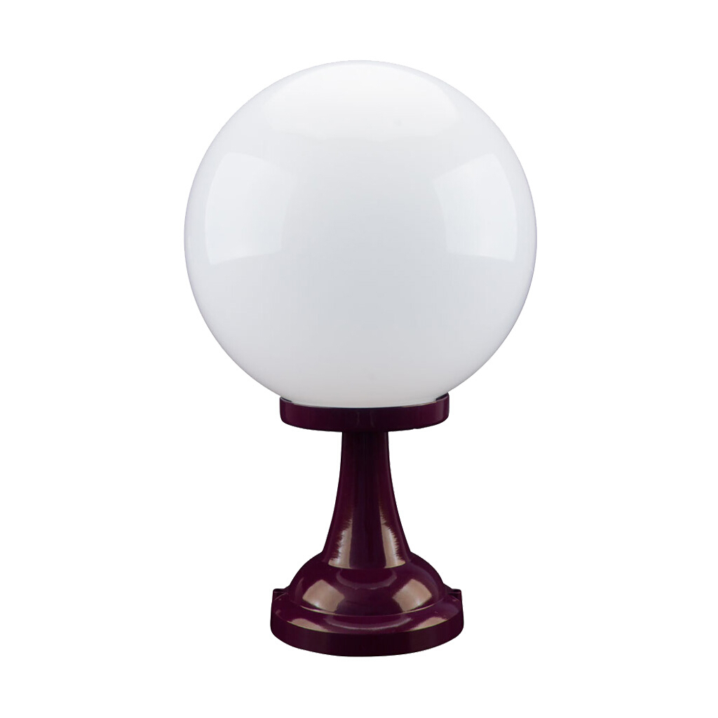 Siena Traditional Burgundy Sphere Pillar Light