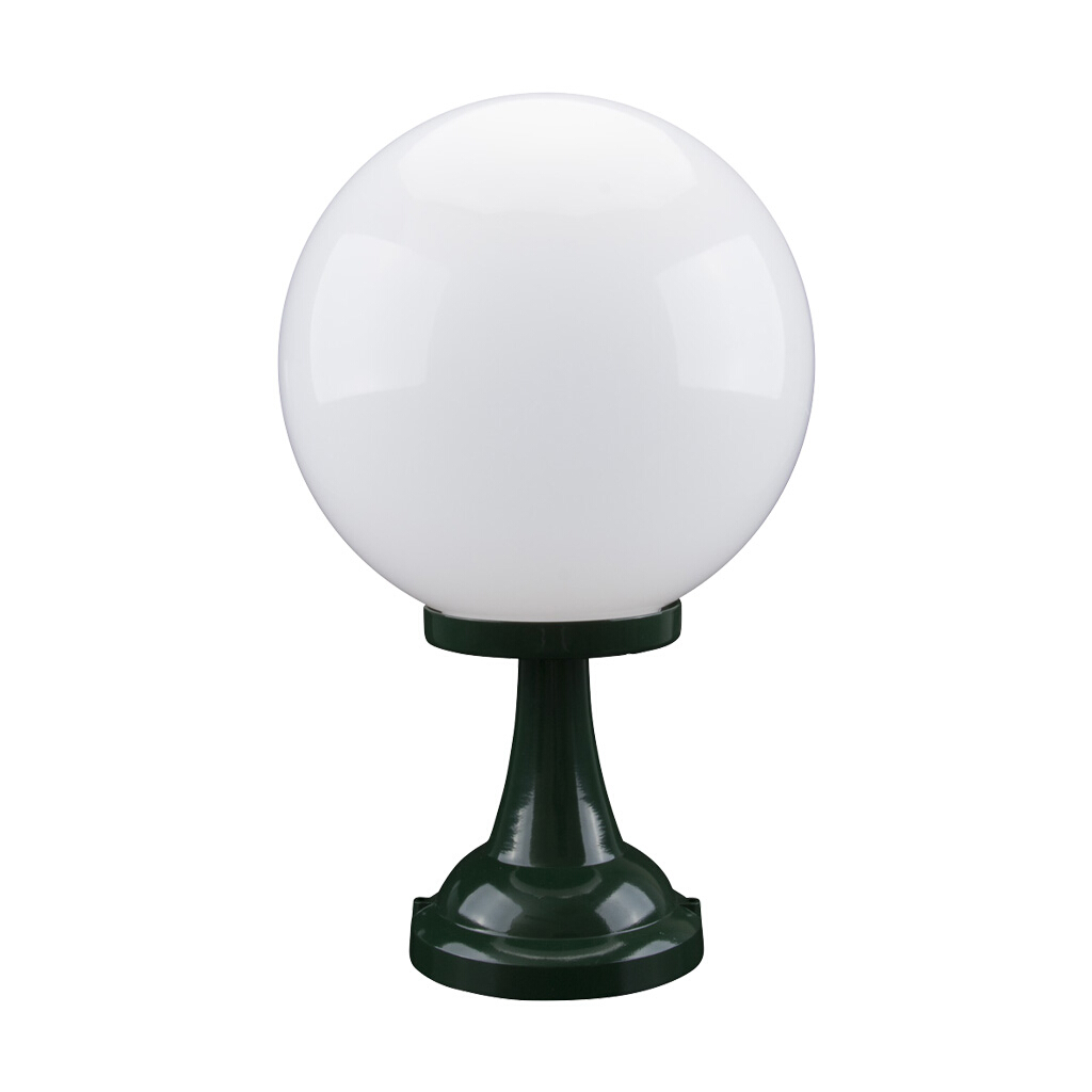 Siena Traditional Green Sphere Pillar Light