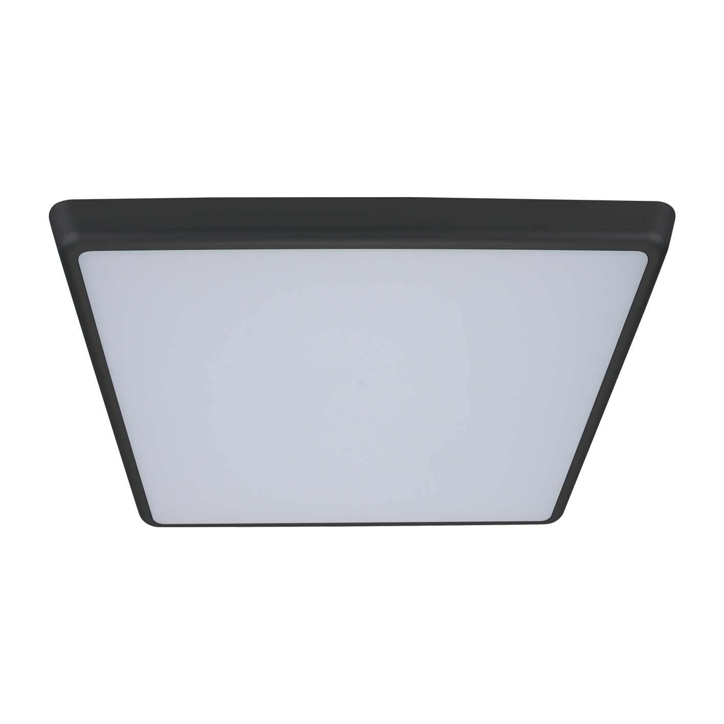 Solar Black Square Ceiling Oyster Light
