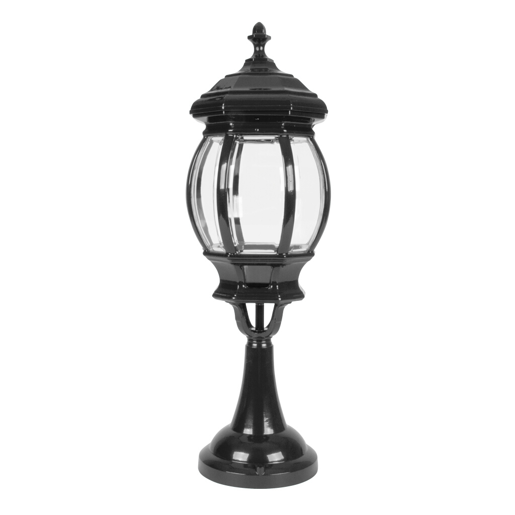 Vienna Black Lantern Pillar Light