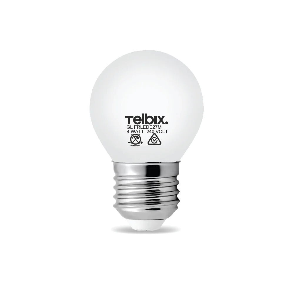 4W Fancy Round Non-Dimmable Warm White E27 G45 LED Bulb
