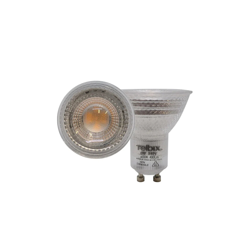 6W Focal Wide Spot Non-Dimmable Natural White GU10 LED Bulb