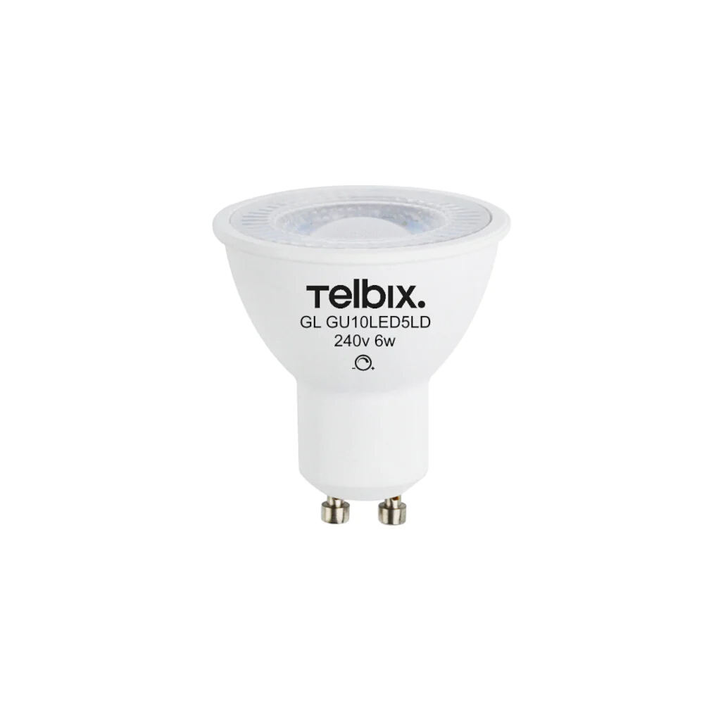 6W Spot Lens Dimmable Cool White GU10 LED Bulb