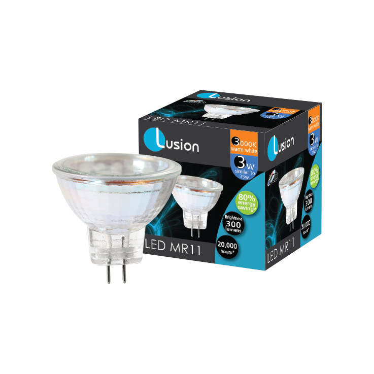 3W MR11 Non-Dimmable Warm White GU4 LED Bulb