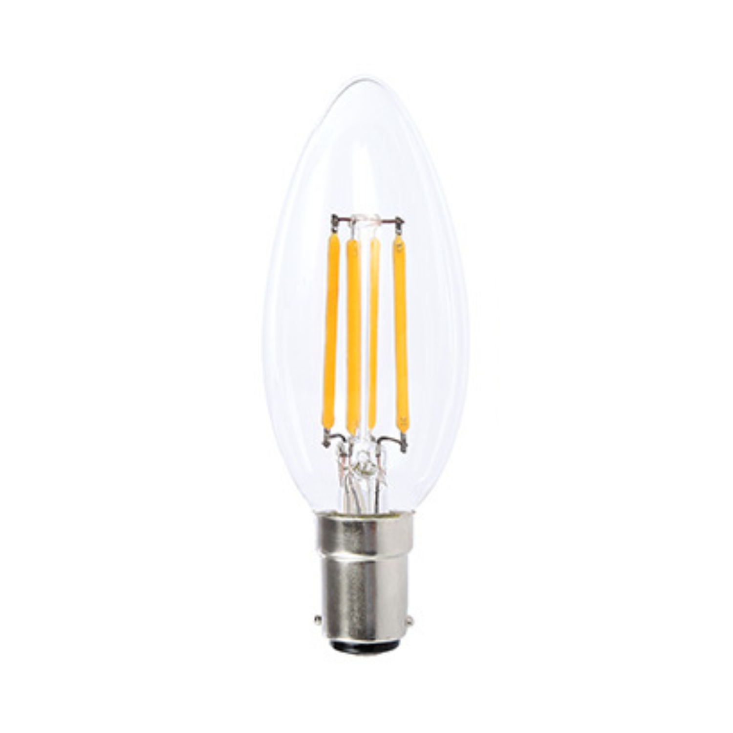 4W Clear Filament Candle Warm White B15 LED Bulb