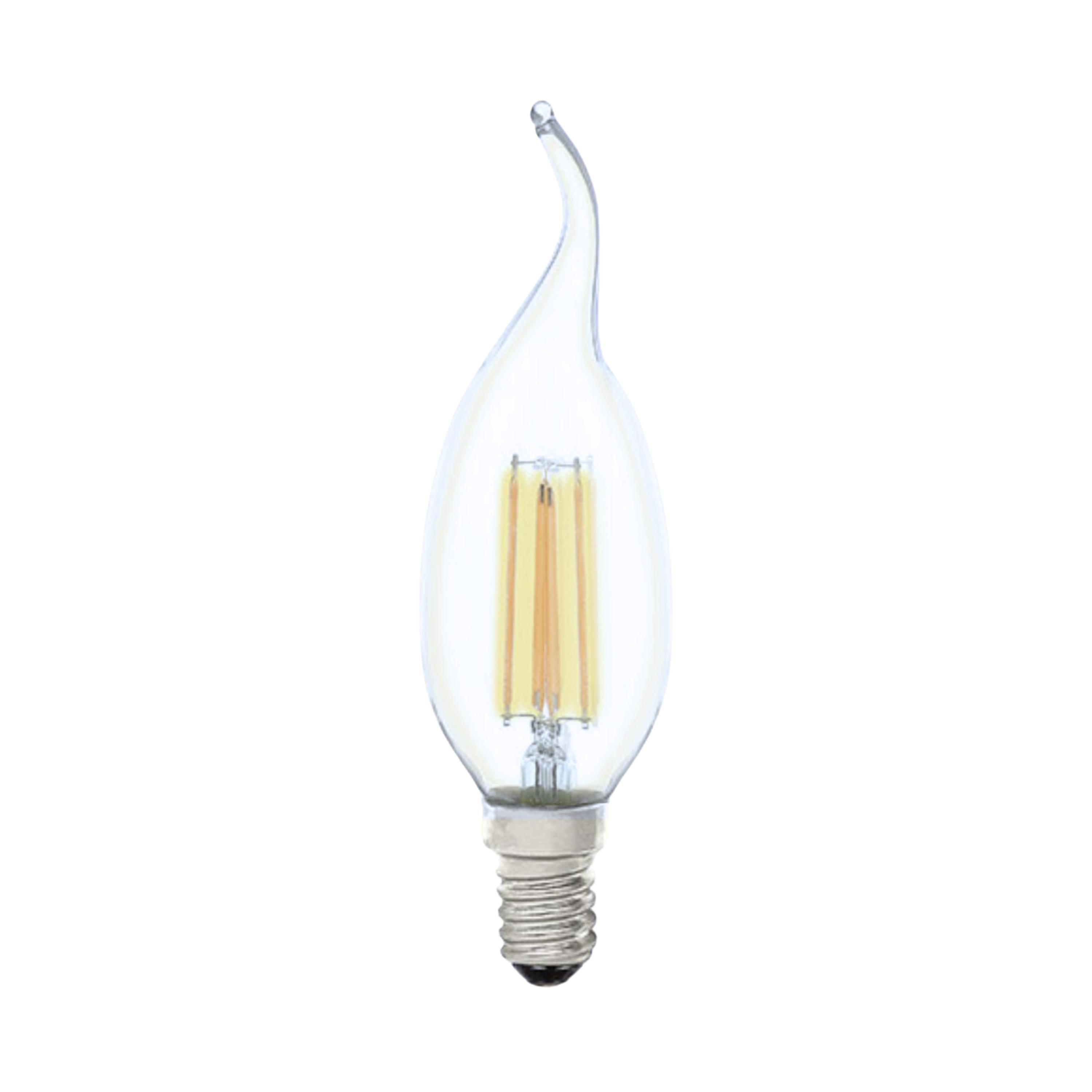 4W Clear Flame Candle Cool Daylight E14 LED Bulb