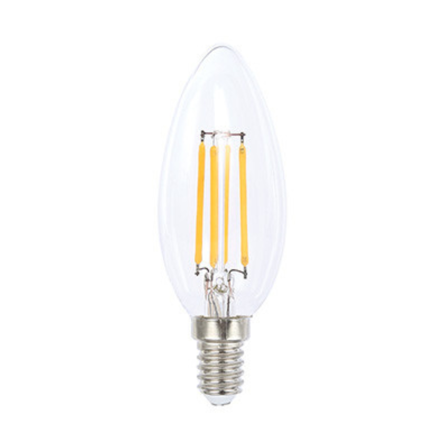 6W Clear Filament Candle Cool White E14 LED Bulb
