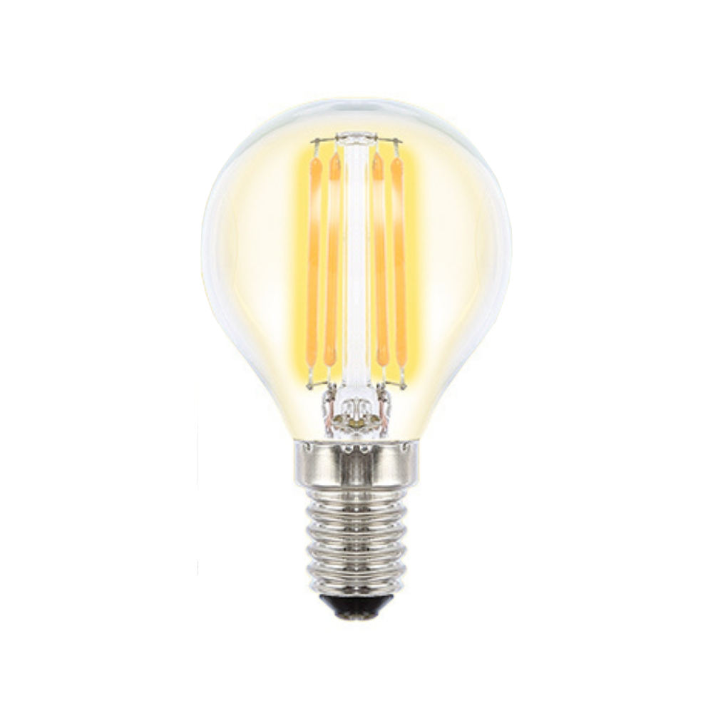 4W Fancy Round Clear Filament Cool White E14 LED Bulb