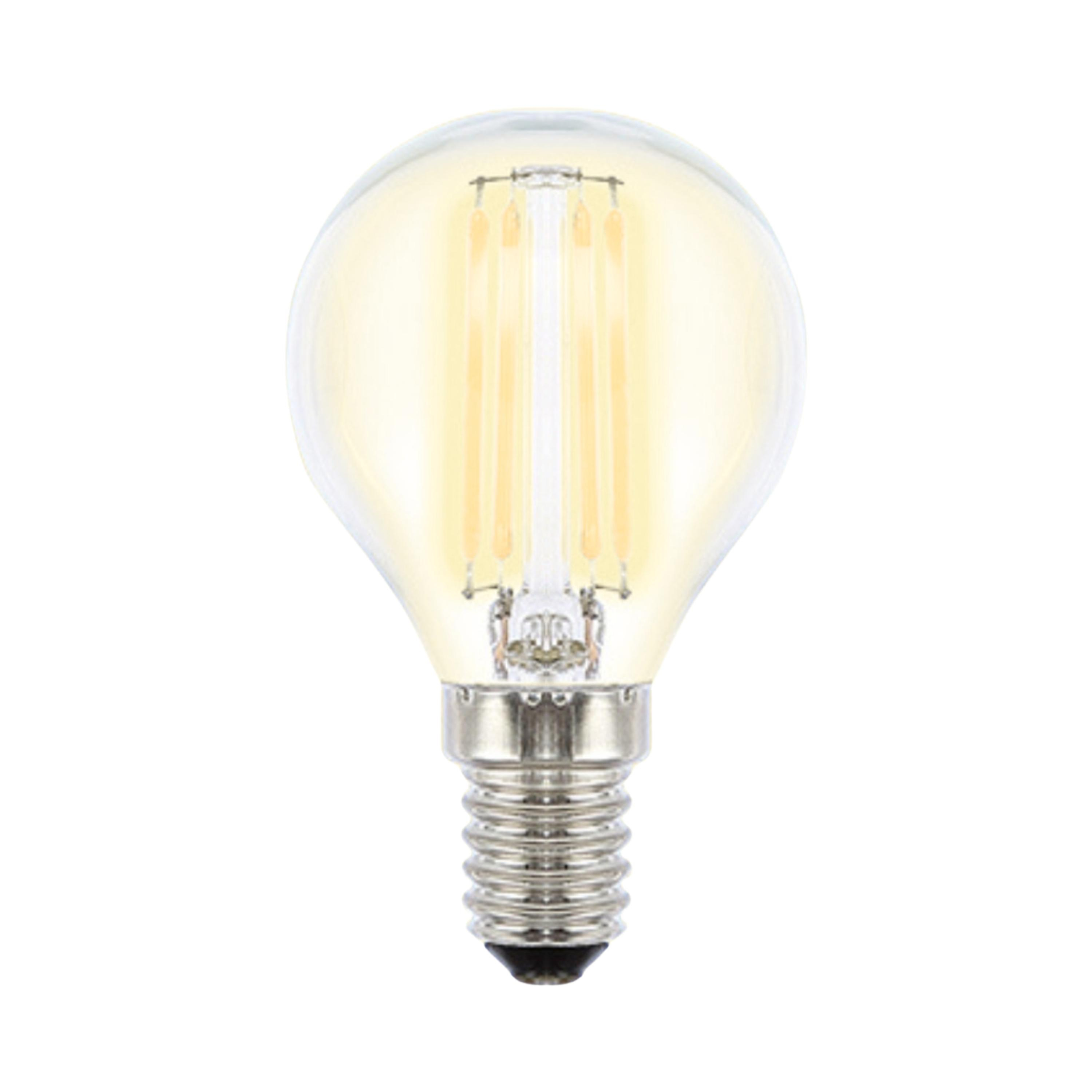 4W Fancy Round Clear Filament Cool Daylight E14 LED Bulb