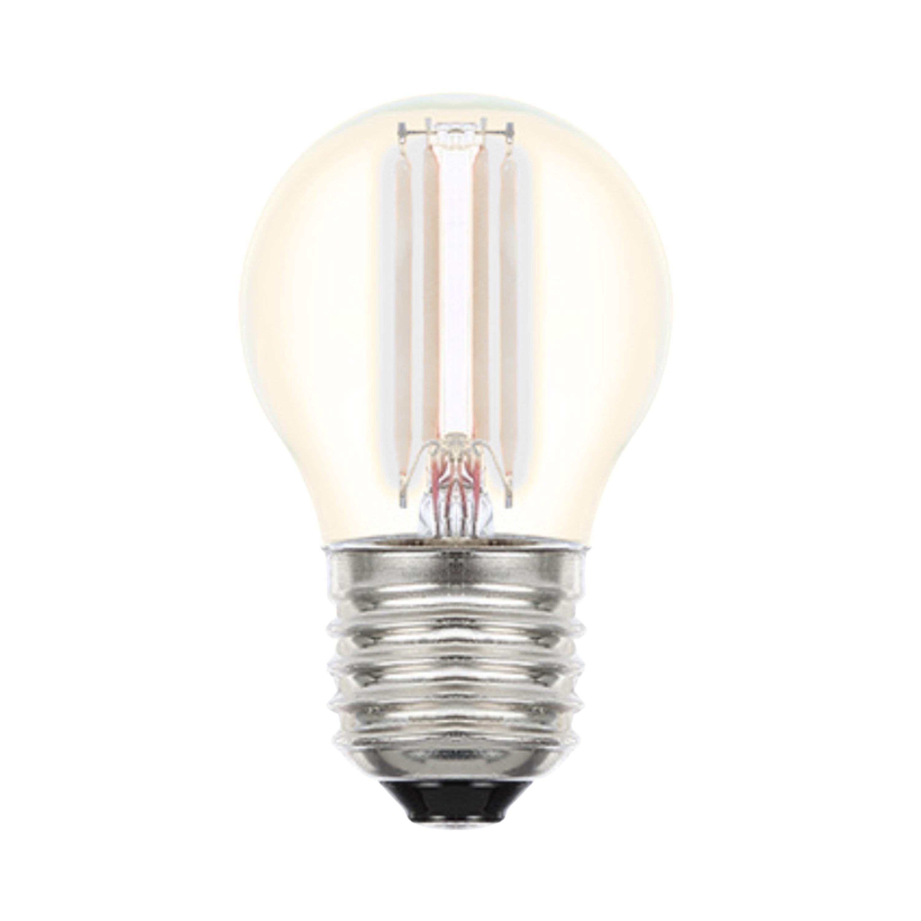 4W Fancy Round Clear Filament Cool Daylight E27 LED Bulb