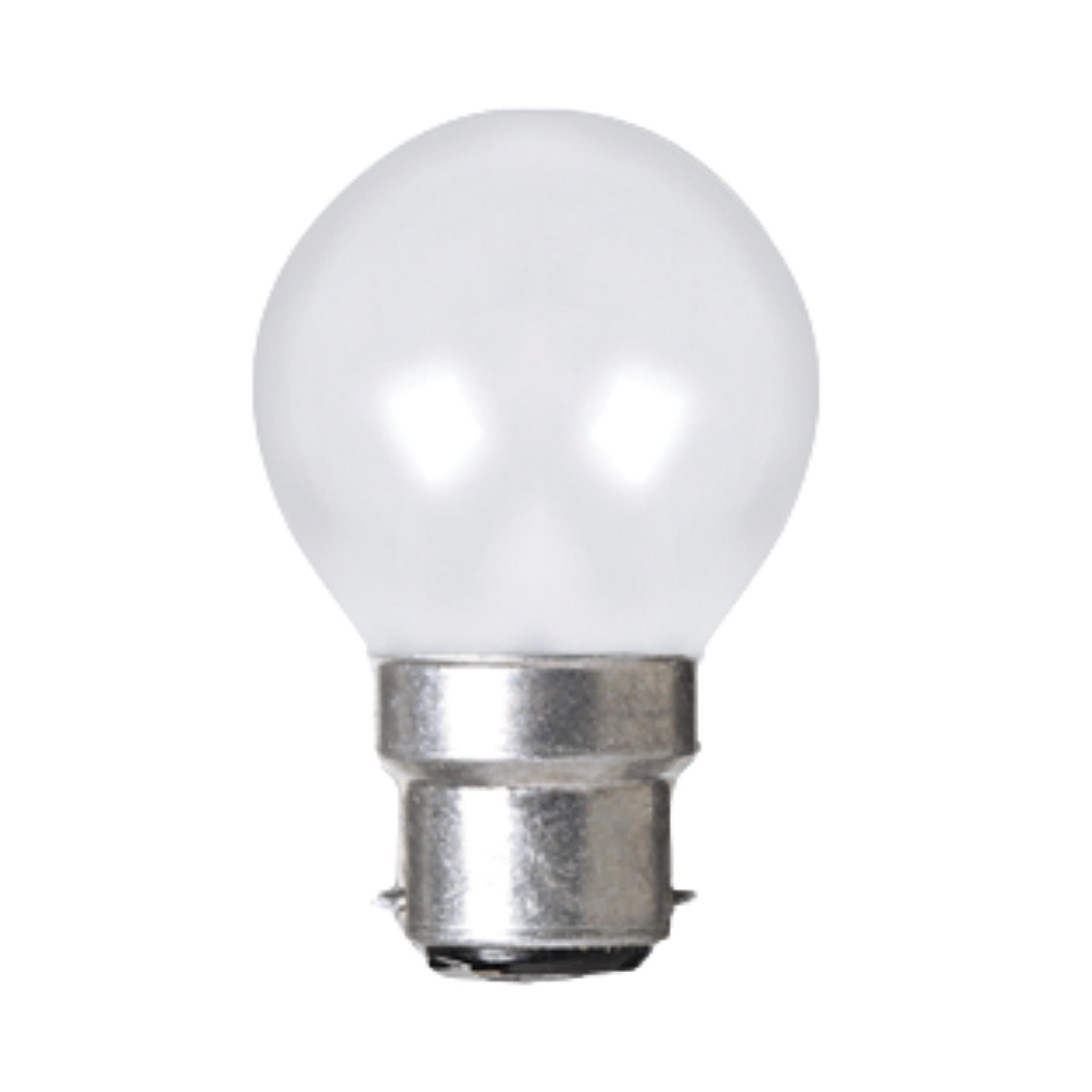 4W Pearl Fancy Round Dimmable Warm White B22 LED Bulb
